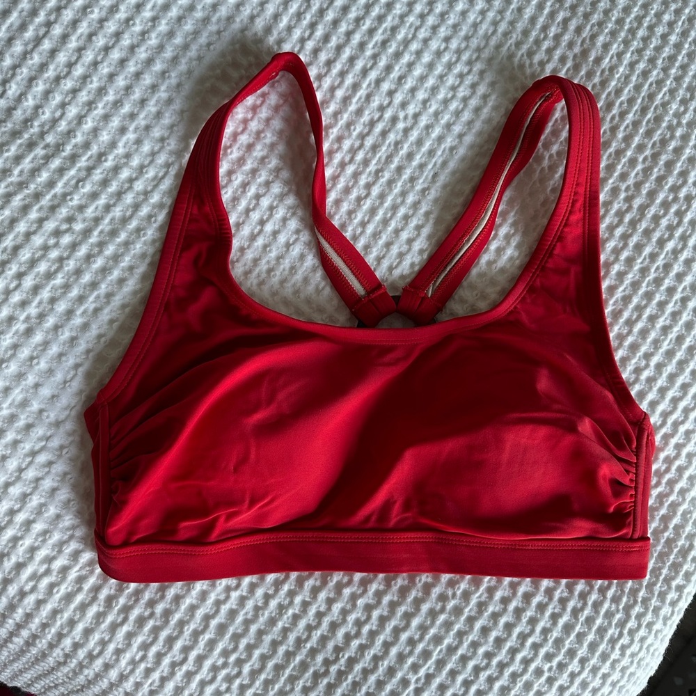 Kona Sol Vibrant Red Razorback Bathing Suit